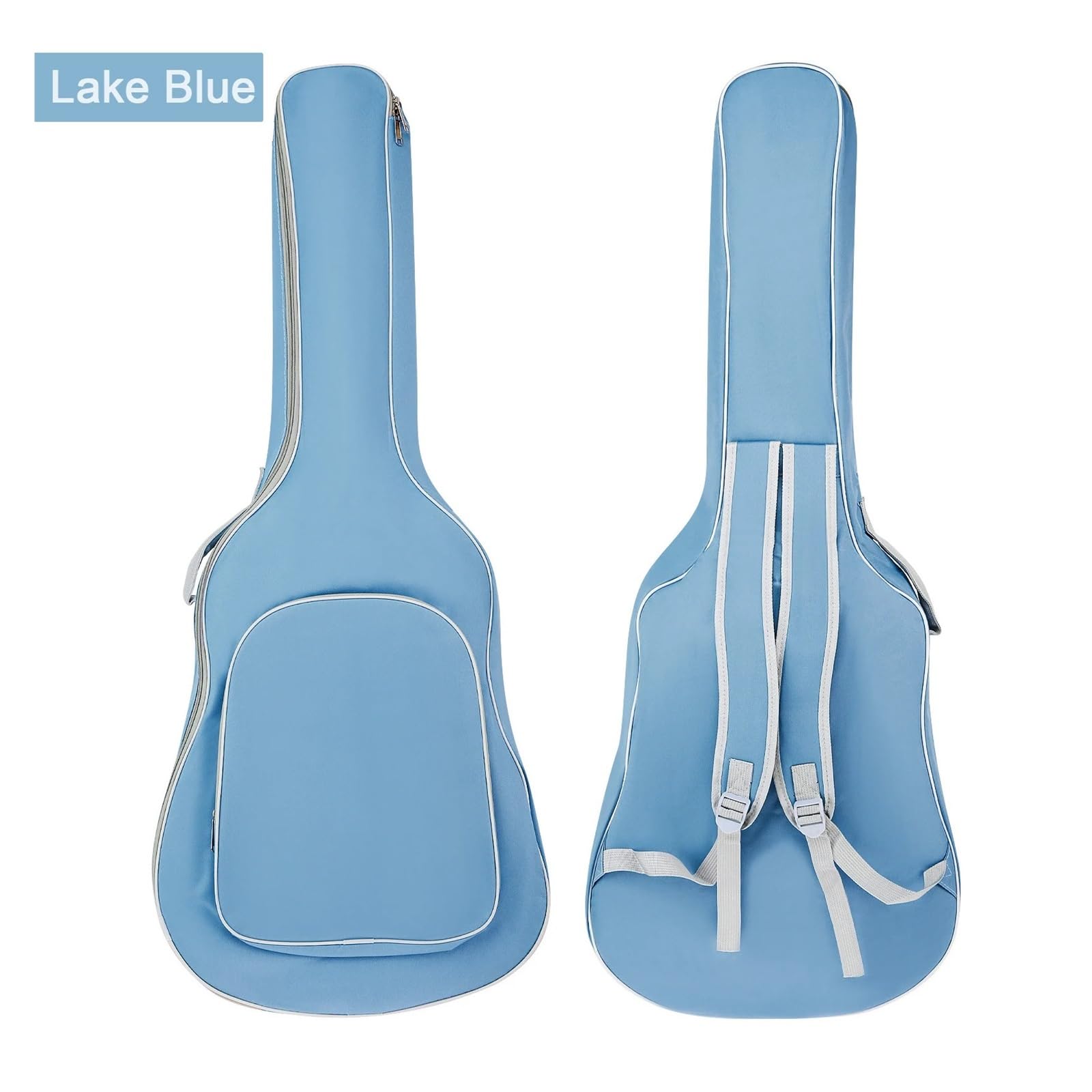 Torba na gitarę 40 41 cali, wyściełana, wodoodporna, gruba torba akustyczną, koncertowa, miękka okładka(1 Piece Gray)