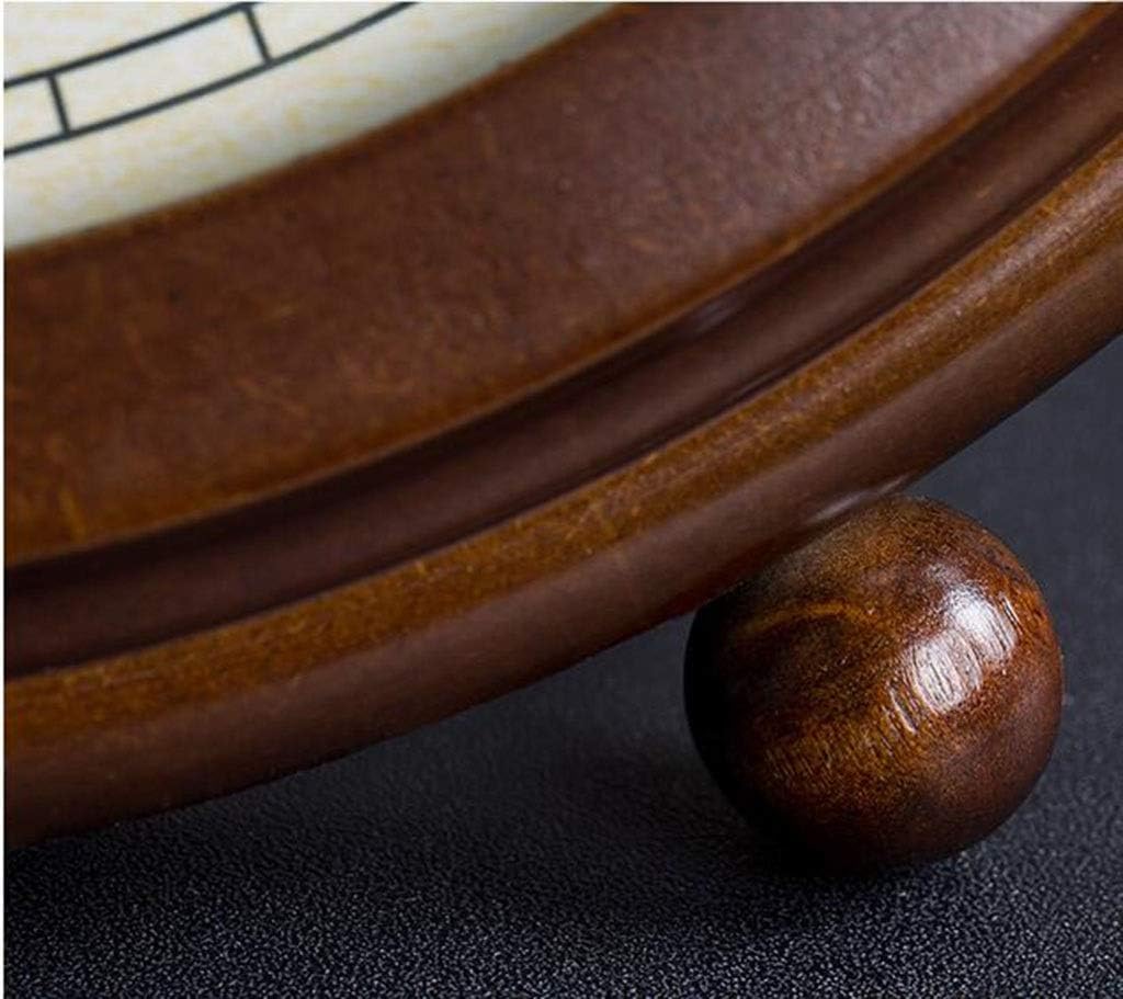 Retro Desk Clock Retro Table Clock/Deskclock -European Solid Wood Clock Simple Living Room Silent Table Clock Modern Bedroom Creative Pendulum Clock Table Clock (Size : 18.5 * 24cm/10in)