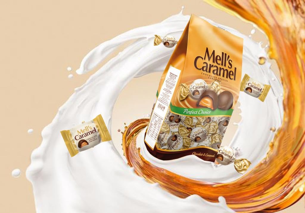 その他 Caramel MELL'S CARAMEL Çift Bükümlü Sütlü Çikolata & Özel Karamel Quatro