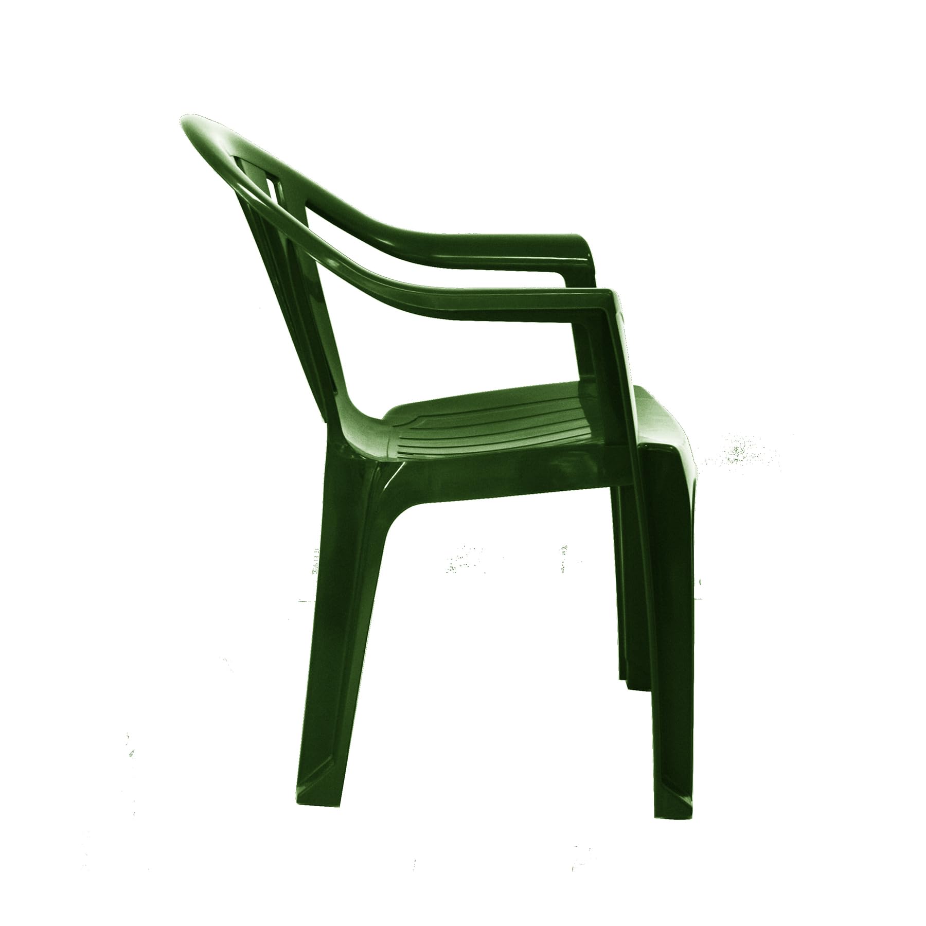 Amazon.com: simpa Solana GREEN Silla de jardín apilable de plástico con  respaldo bajo para uso en interiores o exteriores, elige entre colores  negro, verde, blanco y gris topo. : Patio, Césped y