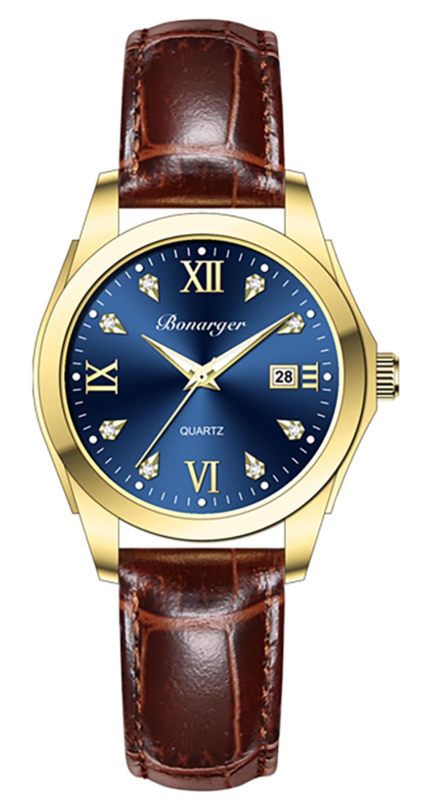 BESTKANG Vintage Women Watches Roman Numerals Dress Watch Leather Quartz | Waterproof
