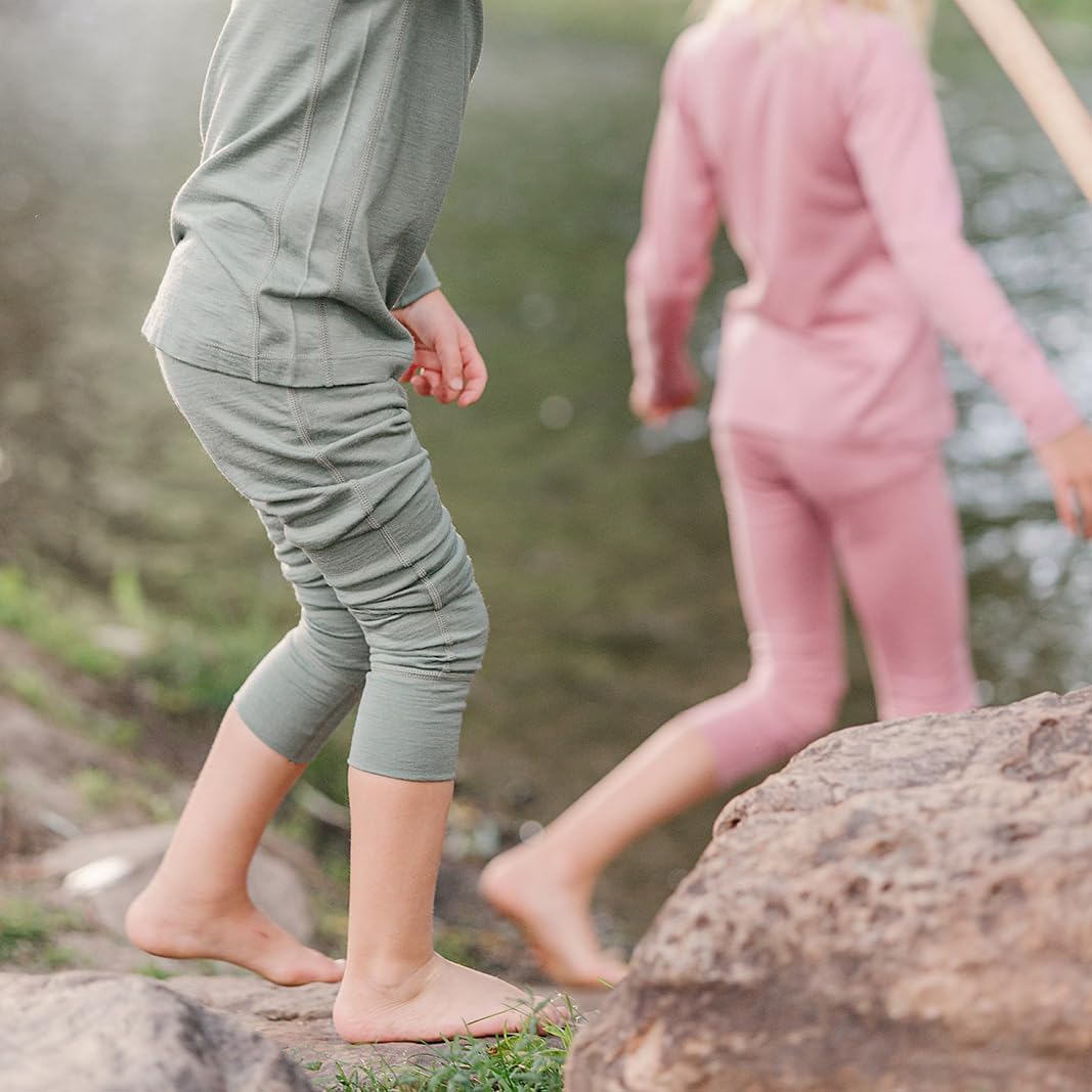 Woolino Merino Wool Base Layer for Kids - Super Soft Kids Leggings - All Natural Base Layer Bottoms - Image 7