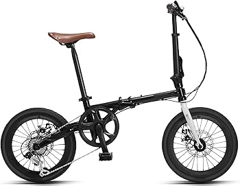 Amazon | 折りたたみ自転車 折り畳み自転車 7速シマノギア付き 16