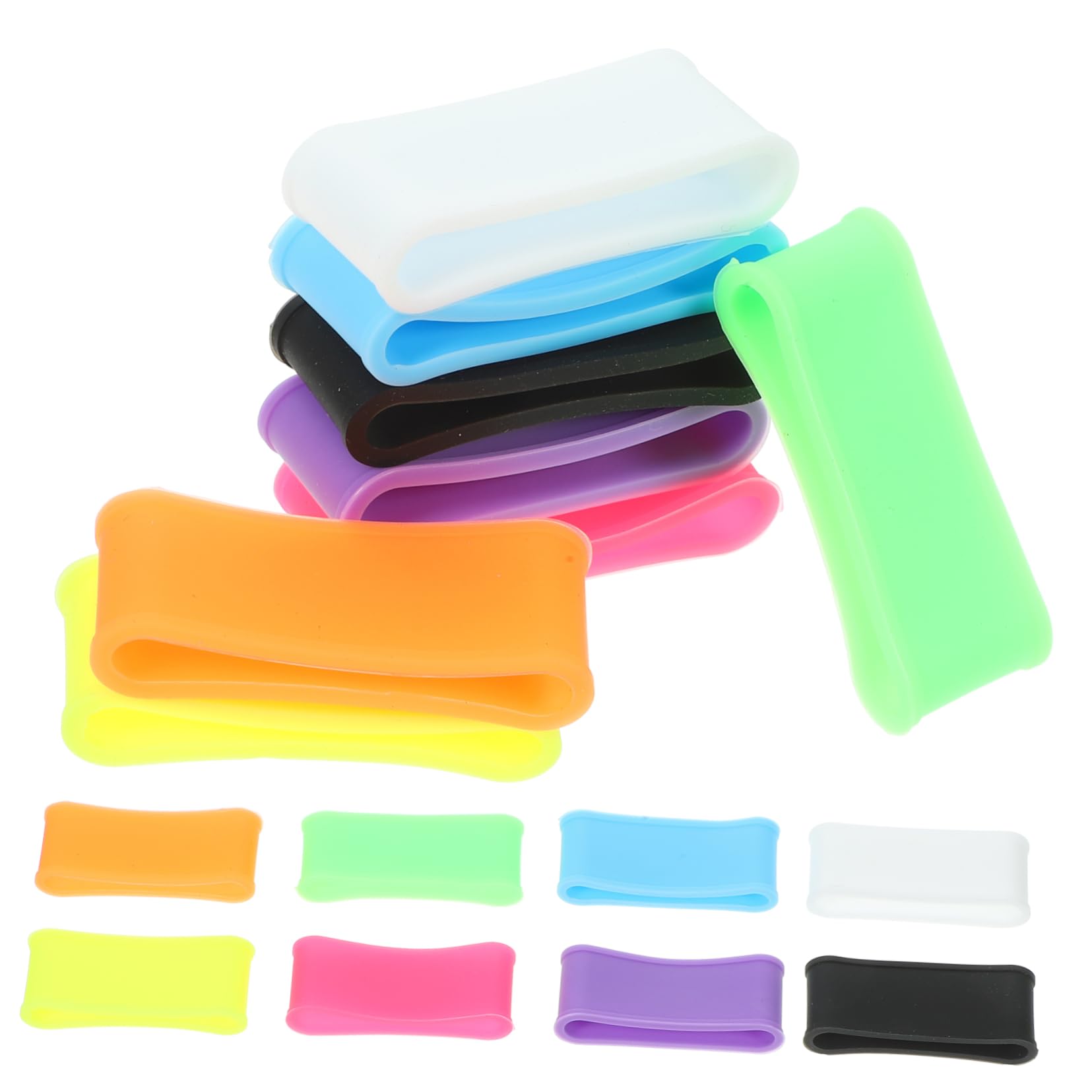 SUPVOX Bande Elastiche Fascia Elastica Impugnatura per Mazza da Cricket Impugnature per Racchette Antiscivolo Palline Tennis Anelli di Presa per Racchette da Esterno
