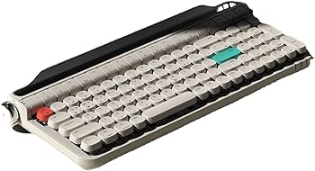 Amazon | RISEN ワイヤレス Bluetoothメカニカルキーボード レトロ