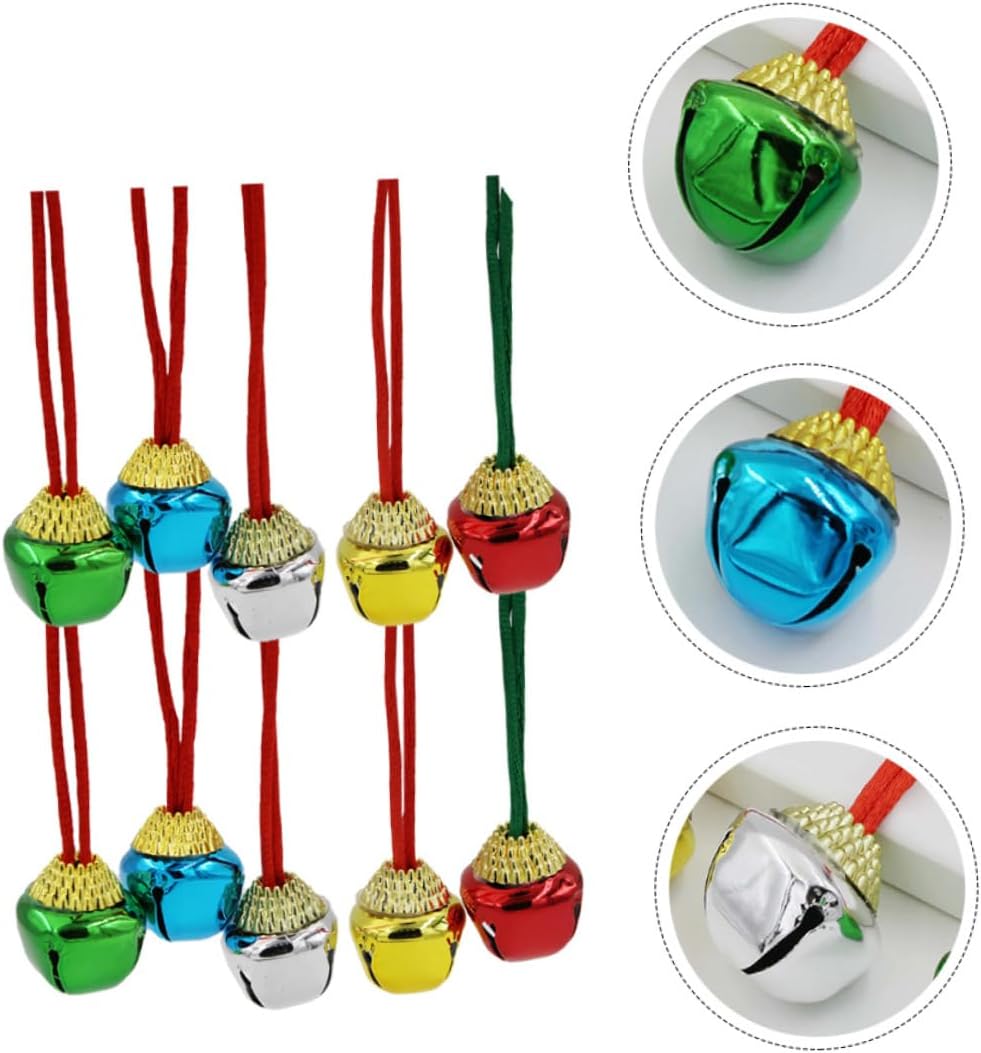 Ornaments Bells Exquisite Necklace for Women Christmas Jingle Bell Pendant