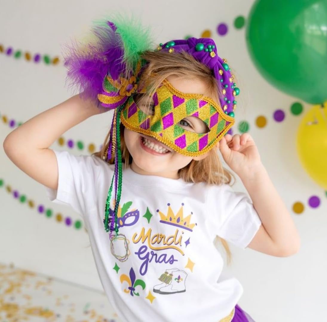 Huachi Mardi Gras Headband for Women Pearl Rhinestone Women Headbands Knotted Head Band for Women’s Hair Carnival Party Purple Green Gold Headpiece Mardi Gras Outfits Hair Accessories - Image 6