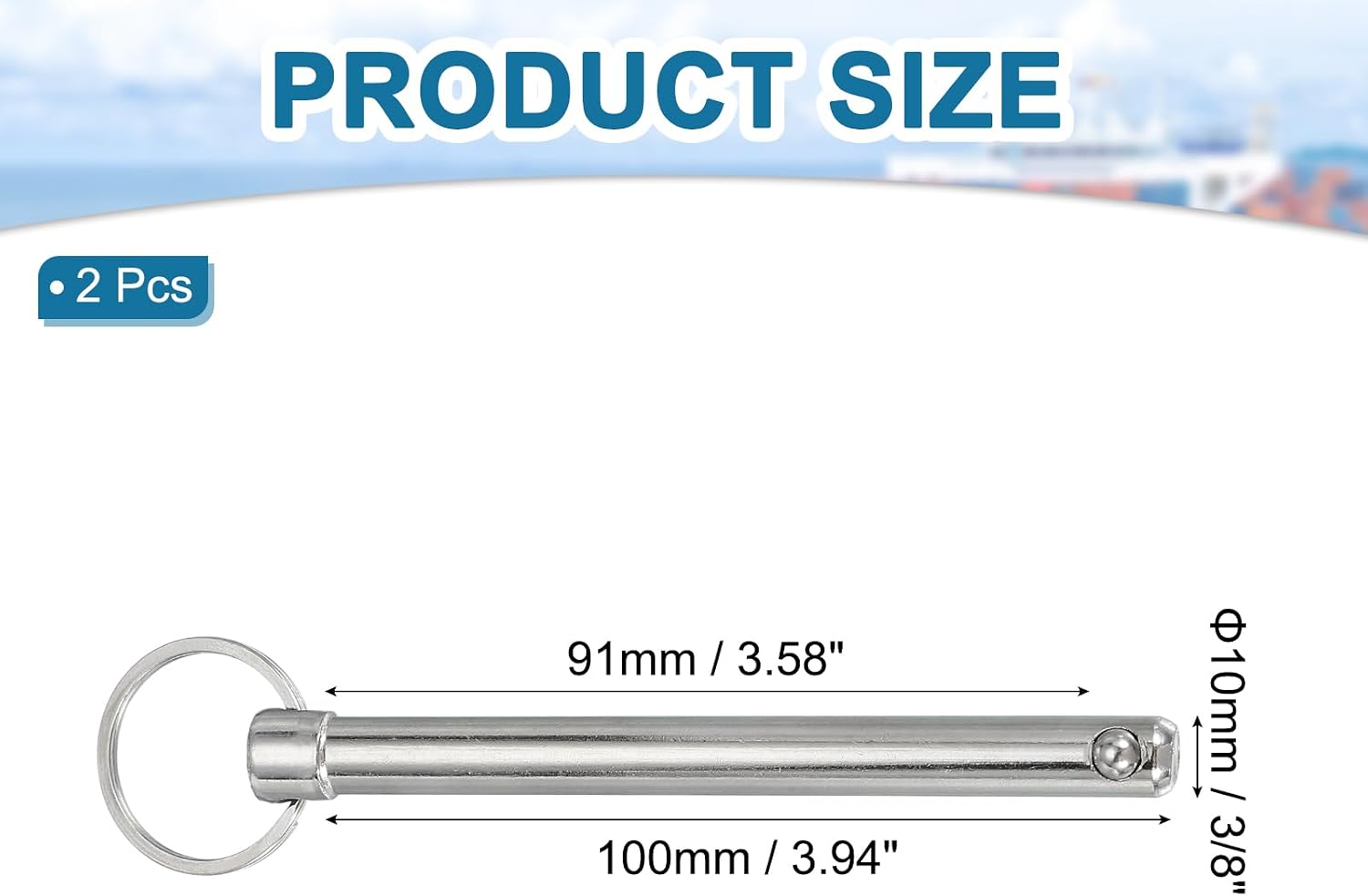 MECCANIXITY Quick Release Pins Bimini Top Pin Marine Hardware Carbon Steel Boat Accessories Machinery Manufacture Deck Hinge