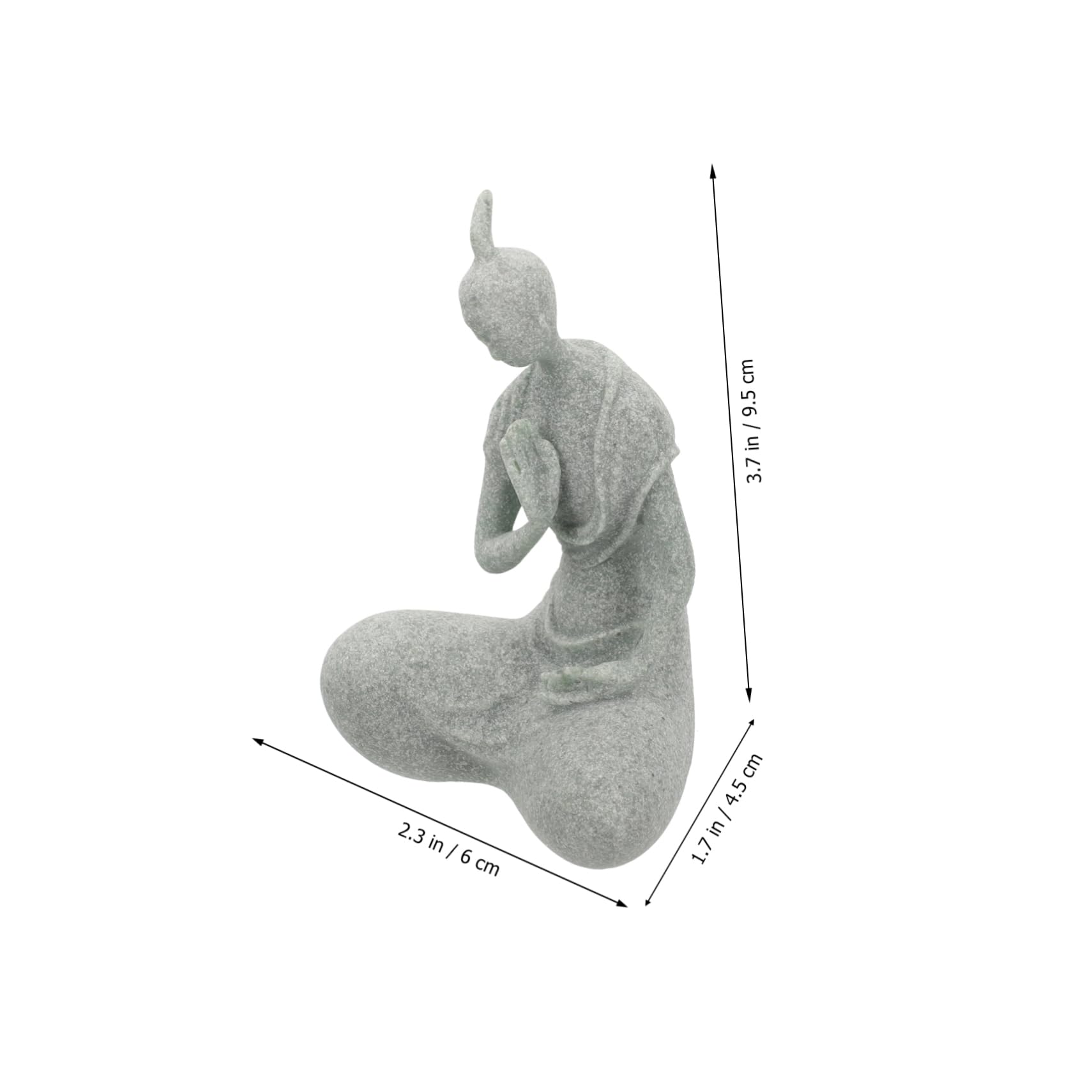 Kisangel 4 Piezas Estatua De Buda Paisajismo del Tanque De Peces Luz del Acuario Decoración Costera Plantas De Acuario Accesorios para Peceras Aire Decoraciones De Acuario Arenisca Verde