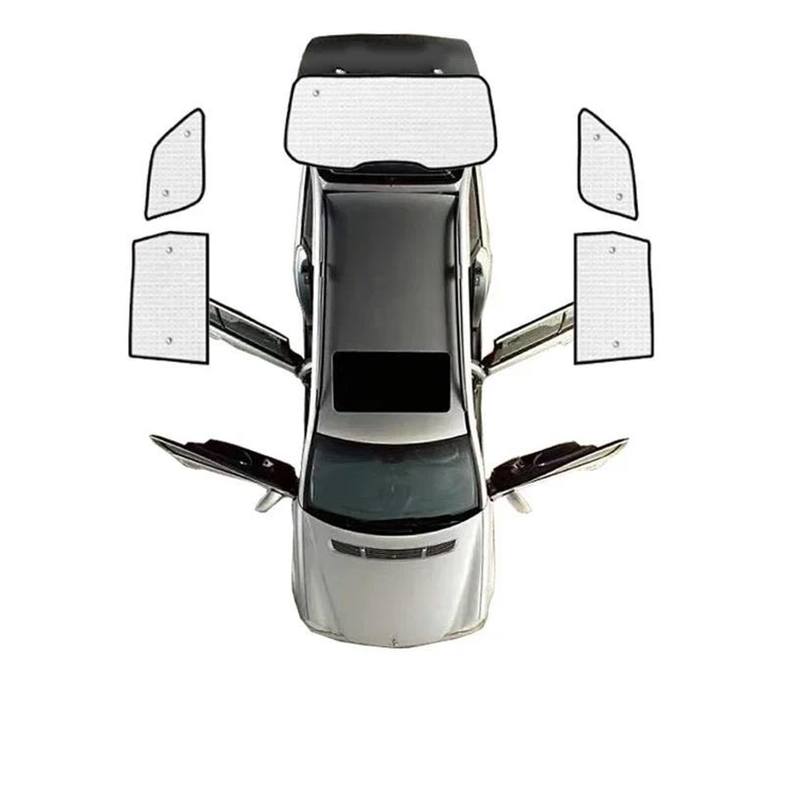 Para Jeep Para Grand Para Cherokee Para WK2 2011-2022 Parasoles Para Parabrisas Ventanas Laterales Protector Solar Persianas Parasol Coche Magnético(Rear Sunshades)