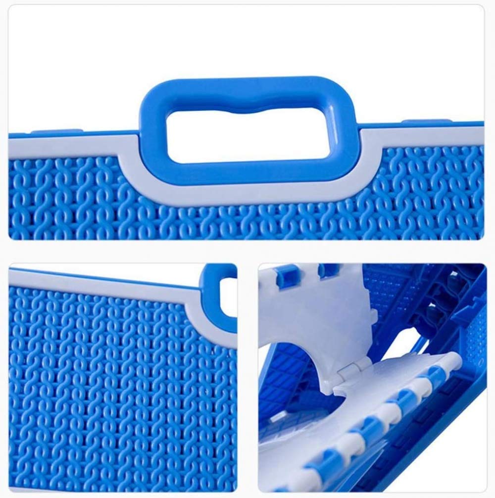 Sgabello Pieghevole Portatile In Plastica Grigia – Per Campeggio, Pesca E Giardino