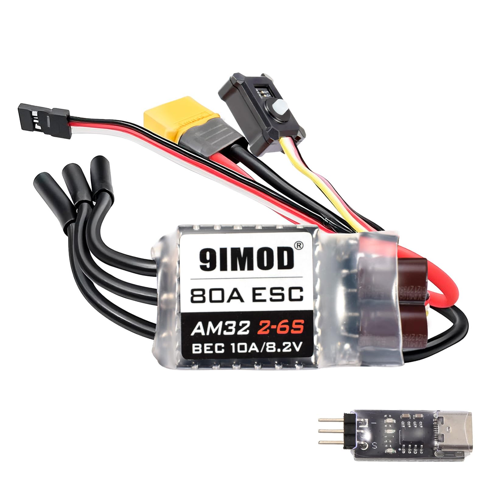 Amazon.com: 80A ESC 2-6S Brushless ESC, XT60 Electric Speed