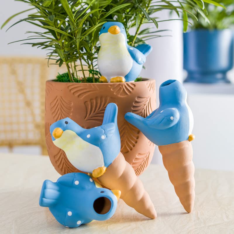 Grewery Terracotta Water Dripper Spikes for Plants | Cute, Natural, Carefree, and Sustainable | Enhance Plant Experience | Interesting Gift Idea | Happy Holidays (Bird, 4) (B0CRRT1SSZ) Amazon Price History, Amazon Price Tracker