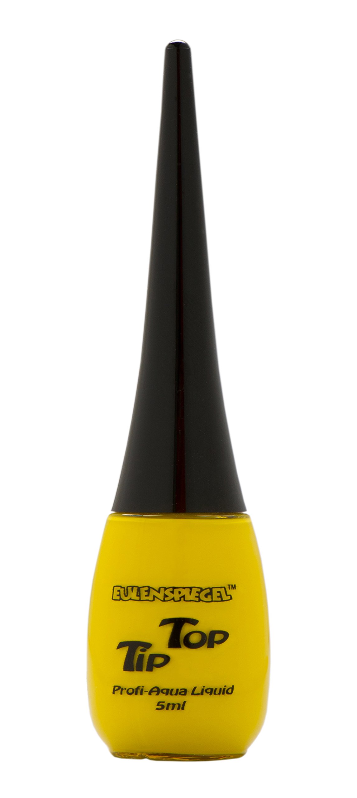 Eulenspiegel 672242 - Profi-Aqua Liquid Tip Top Sonnengelb, Pinselflasche, 5 ml, Halloween, Karneval, Mottoparty