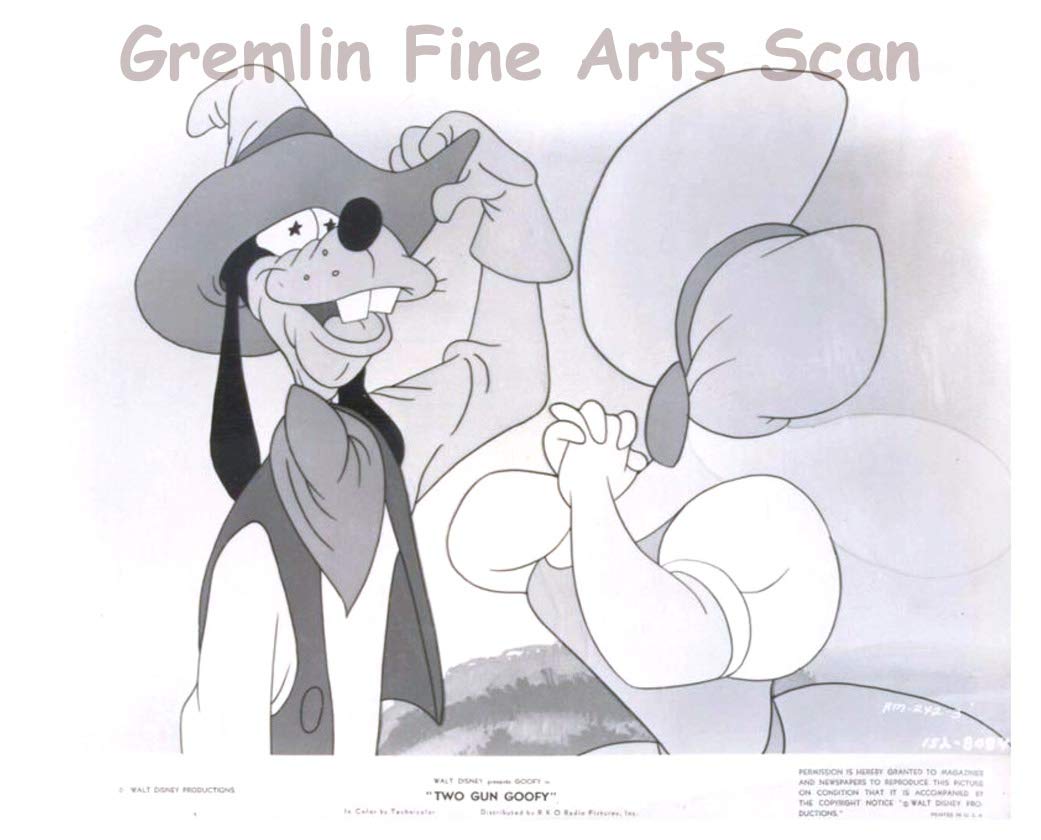 Two-Gun Goofy Vintage 1952- Lobby Card Publicity Still - Walt
