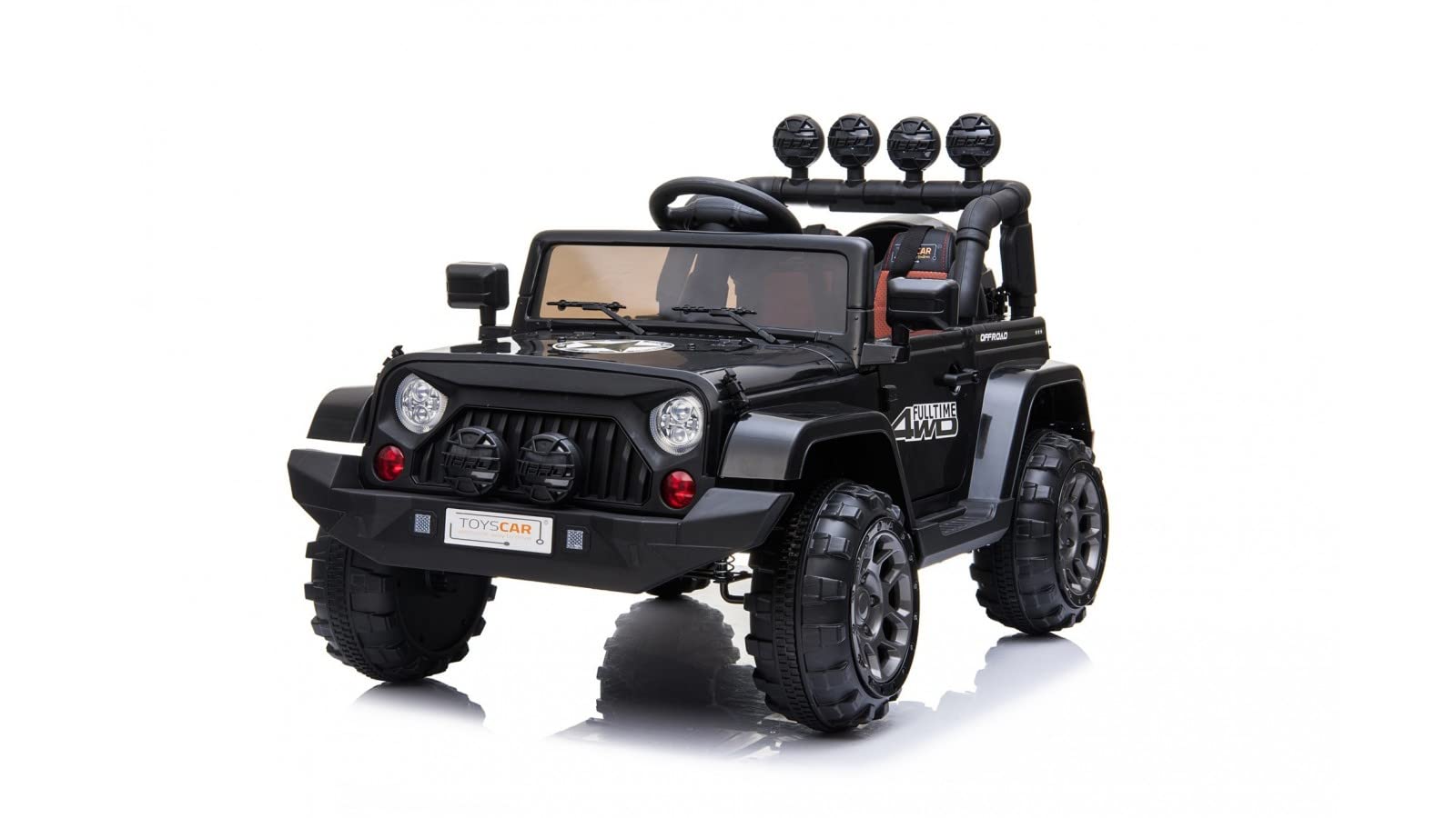 TOYSCAR Macchina Elettrica Per Bambini Fuoristrada Adventure Full Optional TAPPETINI e RUOTE IN GOMMA Auto Elettrica Per Bambini Telecomandata Sedile In Pelle Porte Apribili Doppio Motore12V