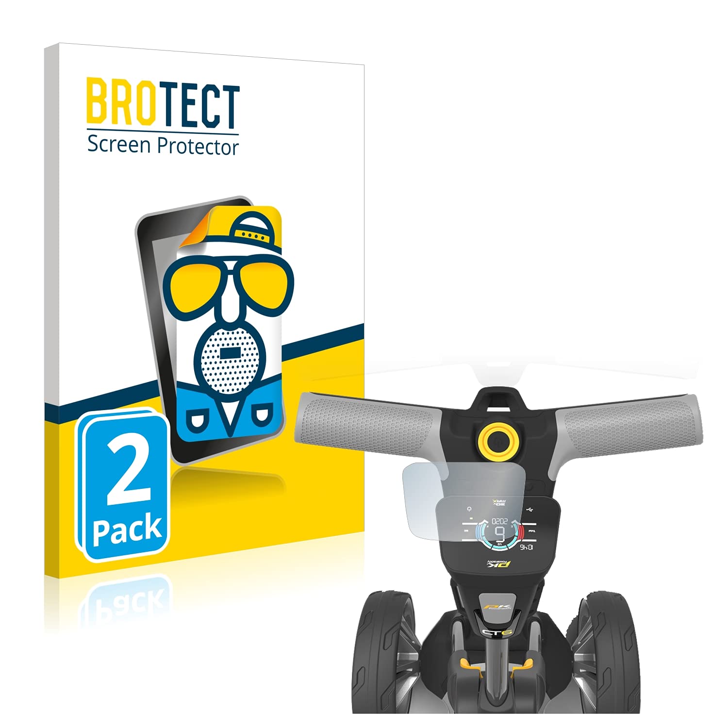 brotect2X Matte Screen Protector for PowaKaddy CT6, Matte, Anti-Glare, Anti-Scratch