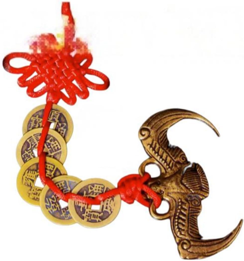 实心 Feng Shui Good Luck Charms Furniture,Bag,Home,Office Other Scenes Feng Shui Good Amulet 福鼠吊房梁横梁压顶客厅门对门车挂楼梯摆件 fengshui Chinese Tassel Ornaments-1463