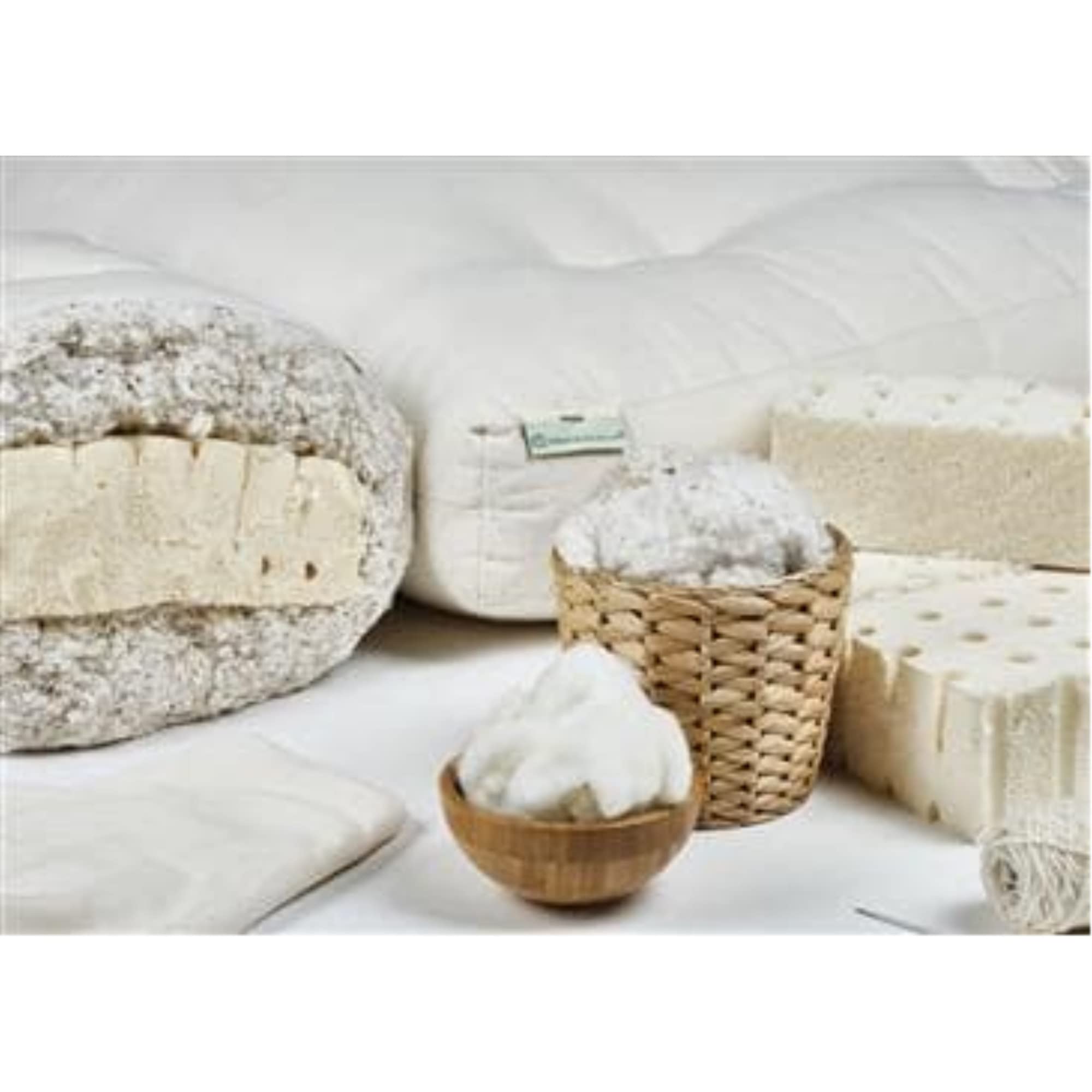 100% Organic Cotton Footstool with 3
