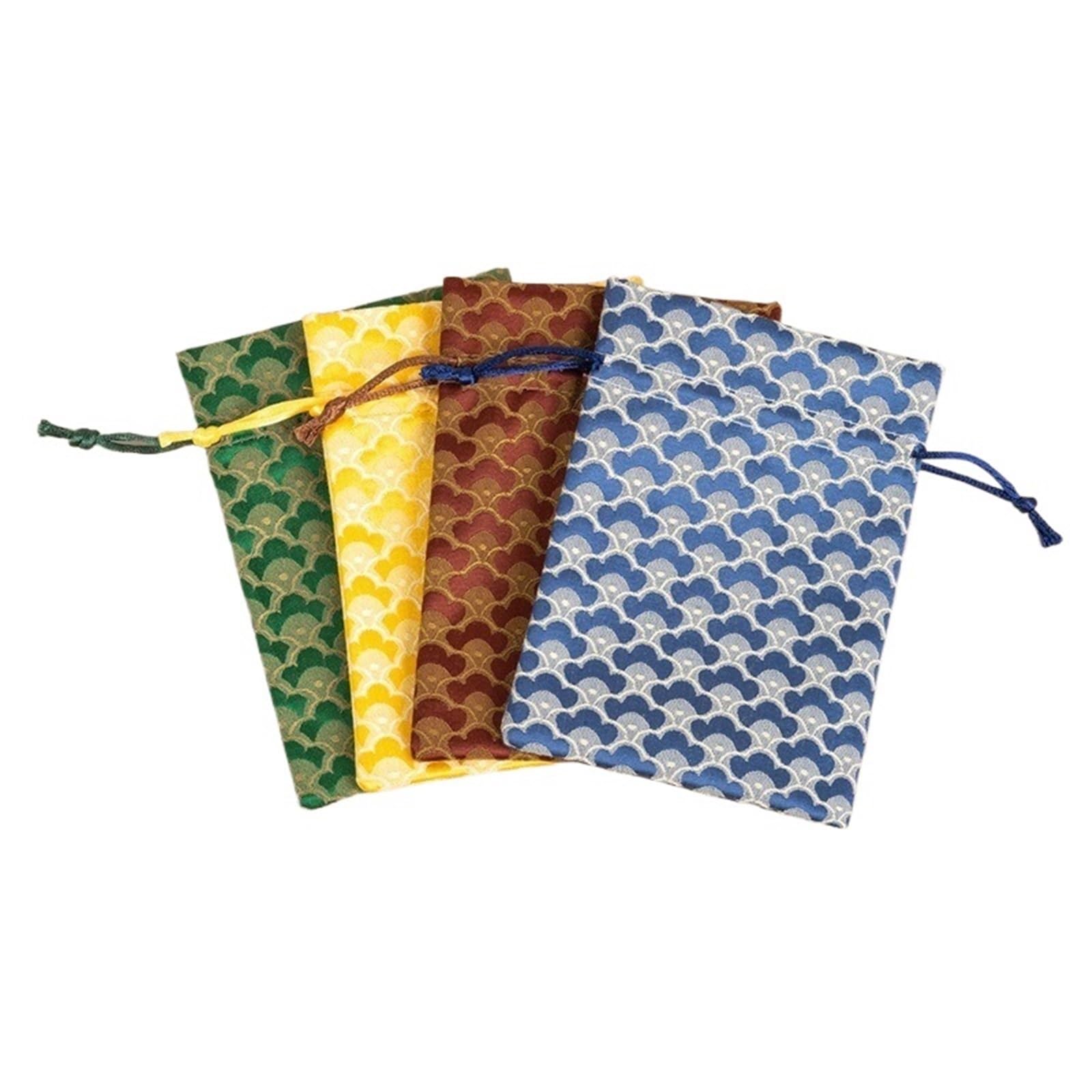 tütchen für süßigkeiten 50pcs Silk Drawstring Bag Cotton Small Sachet Jewelry Package Storage Bundle Pocket Reusable Pouch(Random,10x14cm)