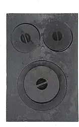 Chapa Fogão a Lenha Paraná, 3 Furos com Tampa, 48,7 x 32,8 cm, 8,13 kg