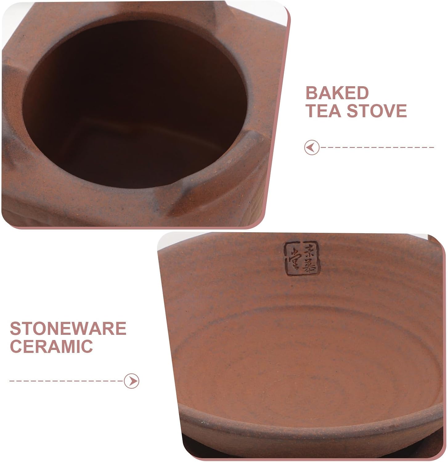 Clay Teapot Warmer Base for Precision Temperature Control Japanese Style with Tealight Holder Handmade Minimalist Zen Design for Tea Brewing and Tea Sessions