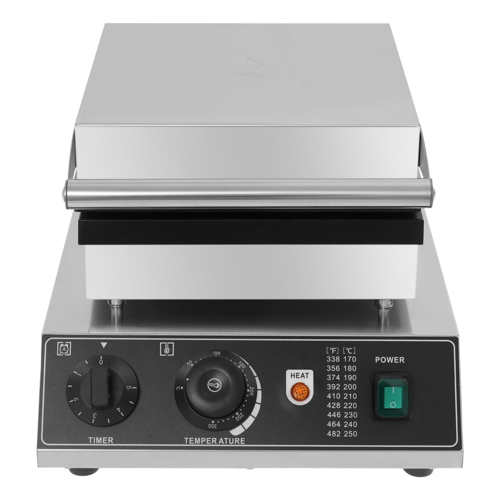 1750W/2000W Waffelbereiter 4-Fach/2-Fach Waffelmaschine mit Antihaftbeschichtung, Timer & Temperaturregler Professionelles Waffelmaschine für Gastronomie & Haushaltsküchen (2er-Backform)