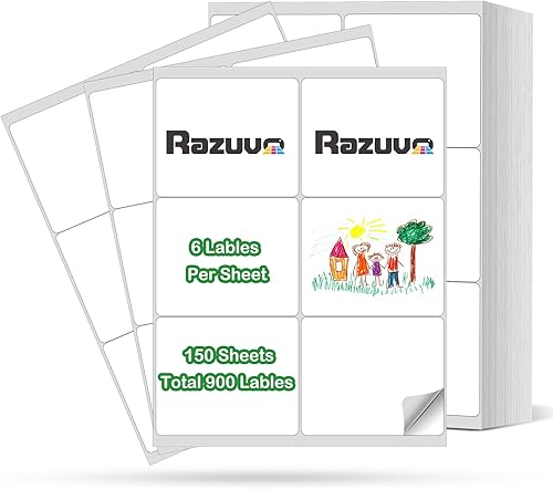 900 etiquetas de dirección de retorno, etiquetas de envío imprimibles de 3-13 x 4 pulgadas, etiquetas de envío estándar para impresoras láser y de