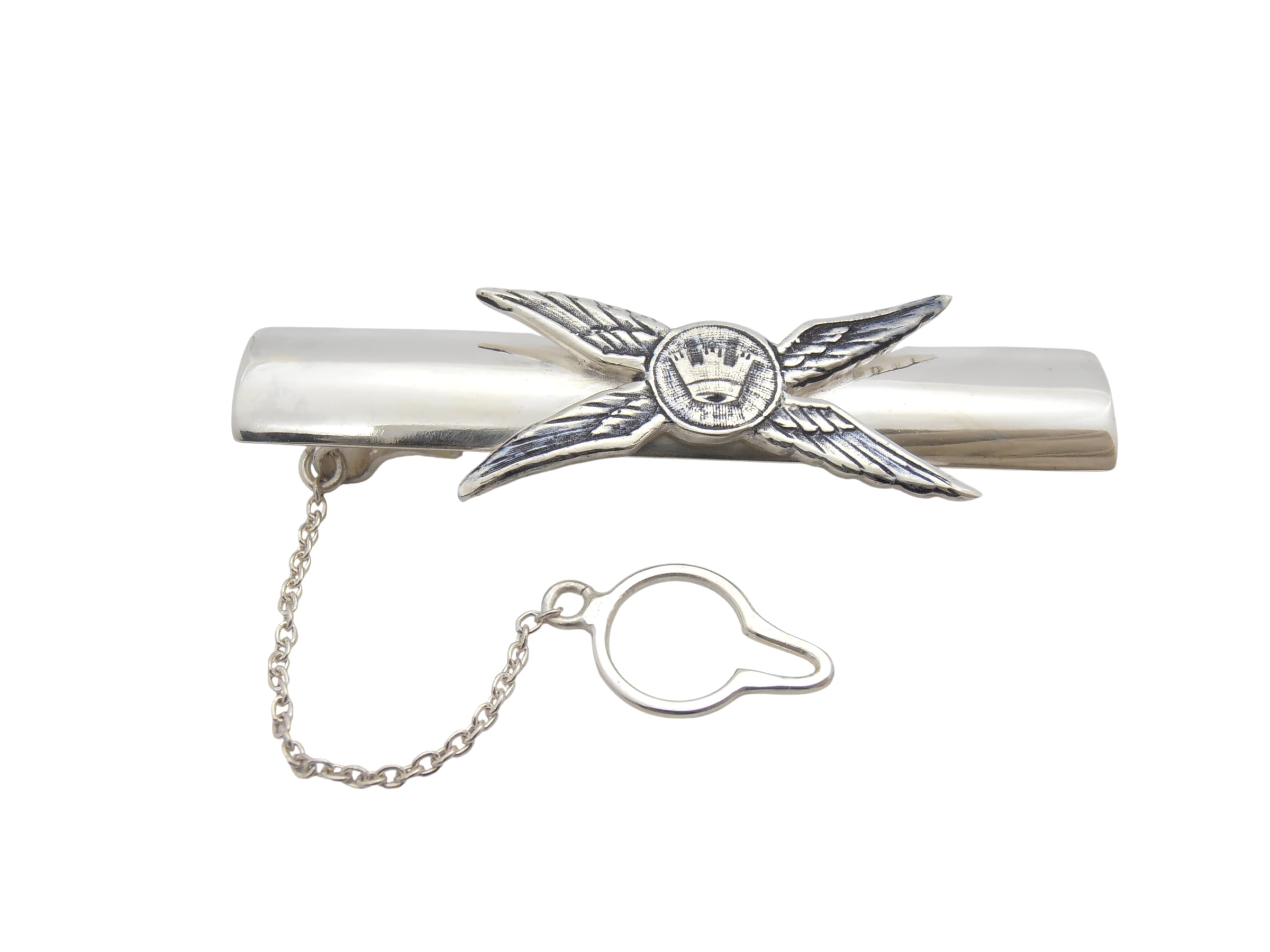 Elicotterista Militare : Fermacravatta in Argento 925 - Brevetto Pilota Elicottero - Aeronautica