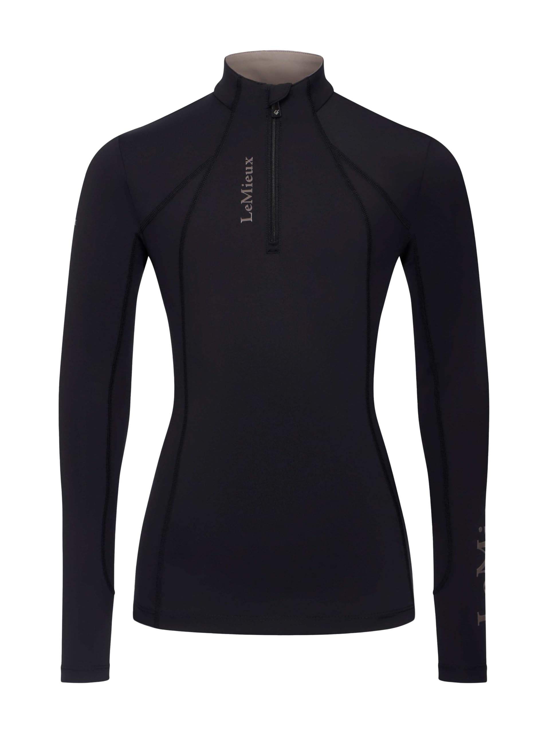 LeMieux Young Rider Classique Base Layer - Childrens Equestrian Horse Riding Long Sleeve Top - Black - 13-14years