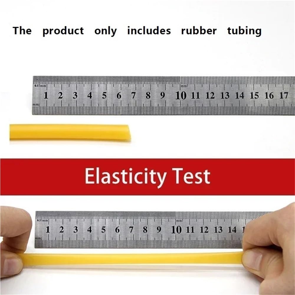 Manguera de látex amarilla de alta presión (1 unidad): resistente a la abrasión, suave y natural, for plomería y uso industrial.(10metersx6mmx10mm)