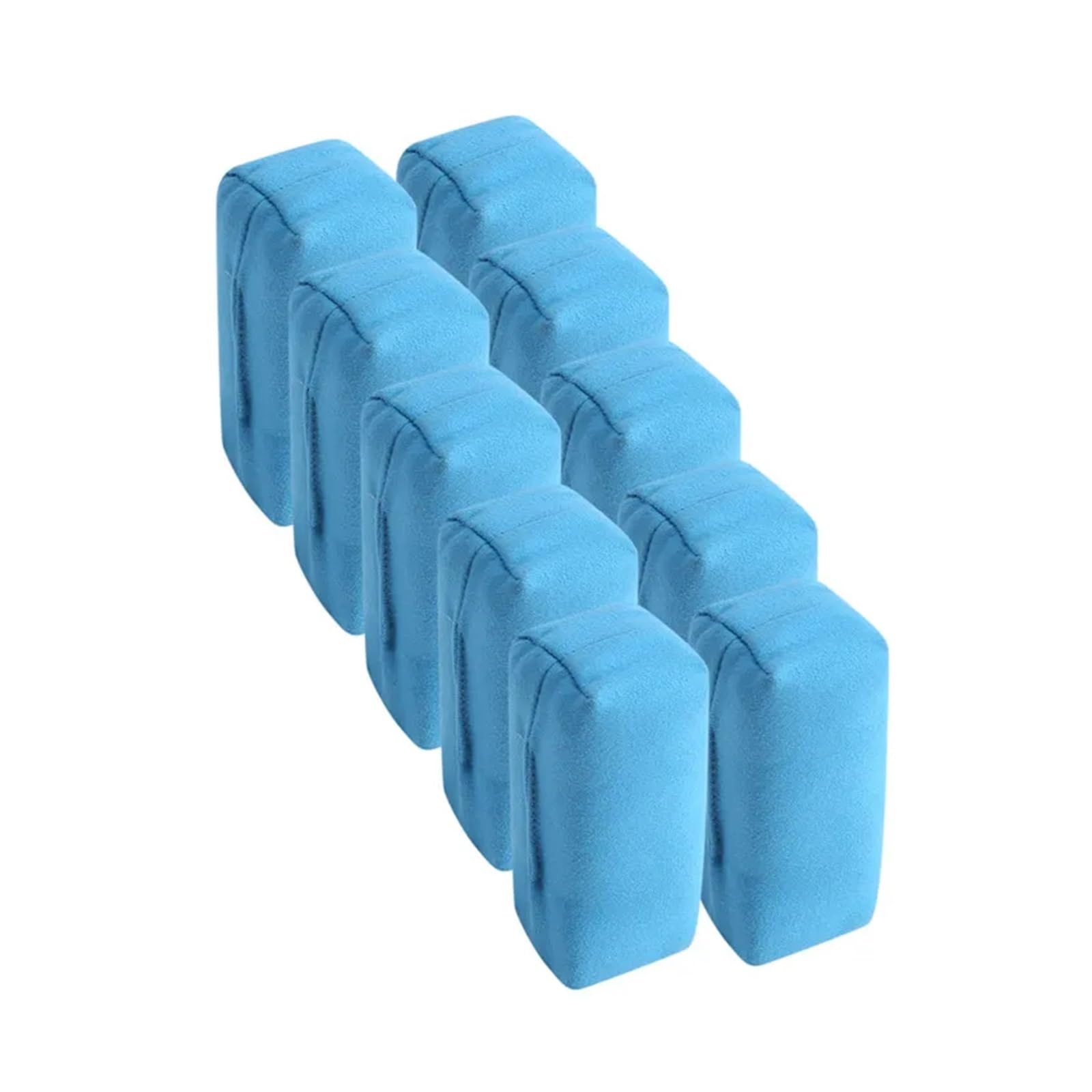 5/10 szt. Gąbka zamszowa do pielęgnacji samochodu, polerowanie powłok ceramicznych, pielęgnacja lakieru, woskowanie, narzędzie czyszczenia(Yellow 10PCS)