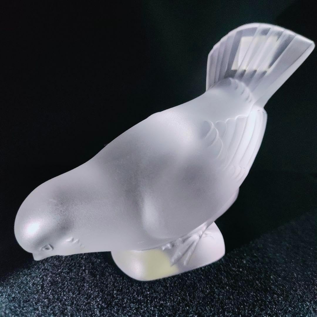 LALIQUE ラリック クリスタル ペーパーウェイト 置物 雀 スズメ 【公式