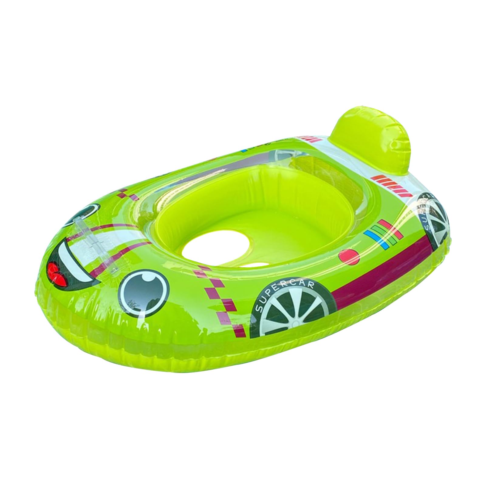 Flotador de Piscina para Bebés Inflable Carrito de Natación Inflable para Bebés Círculo de Natación con Asiento Flotador de Natación de Coche Inflable para Niños y Niñas de 2 a 6 Años