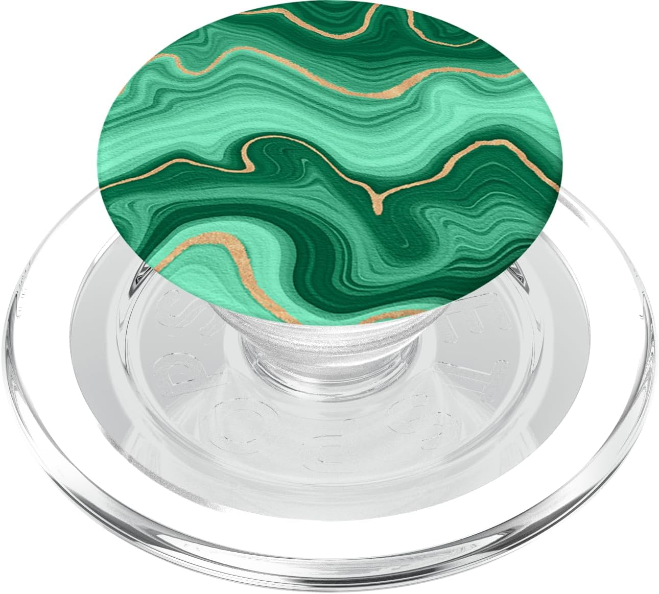 Elegant Green Watercolor Abstract Swirl Pattern PopSockets PopGrip: Swappable Grip for Phones & Tablets PopSockets MagSafe PopGrip for iPhone