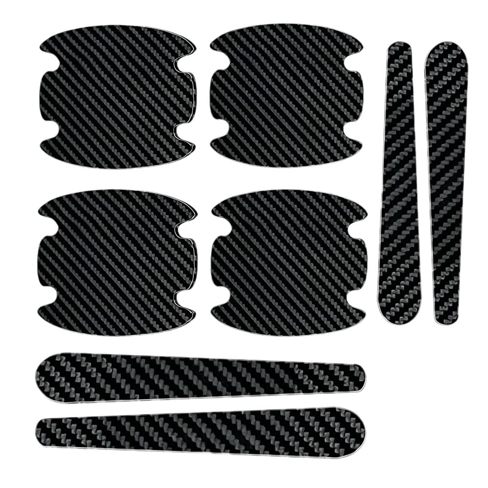 adspls 8x Car Door Handle Protectors for Fiat 500L (330 2012-2022)