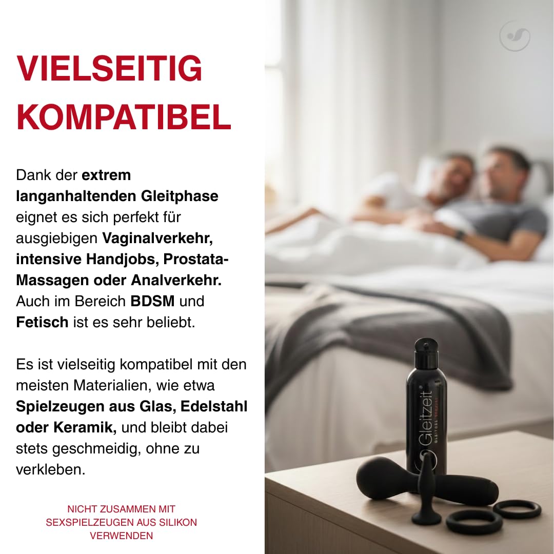 Gleitzeit Silikon Gleitgel 200ml  Hautfreundlich & Geruchslos