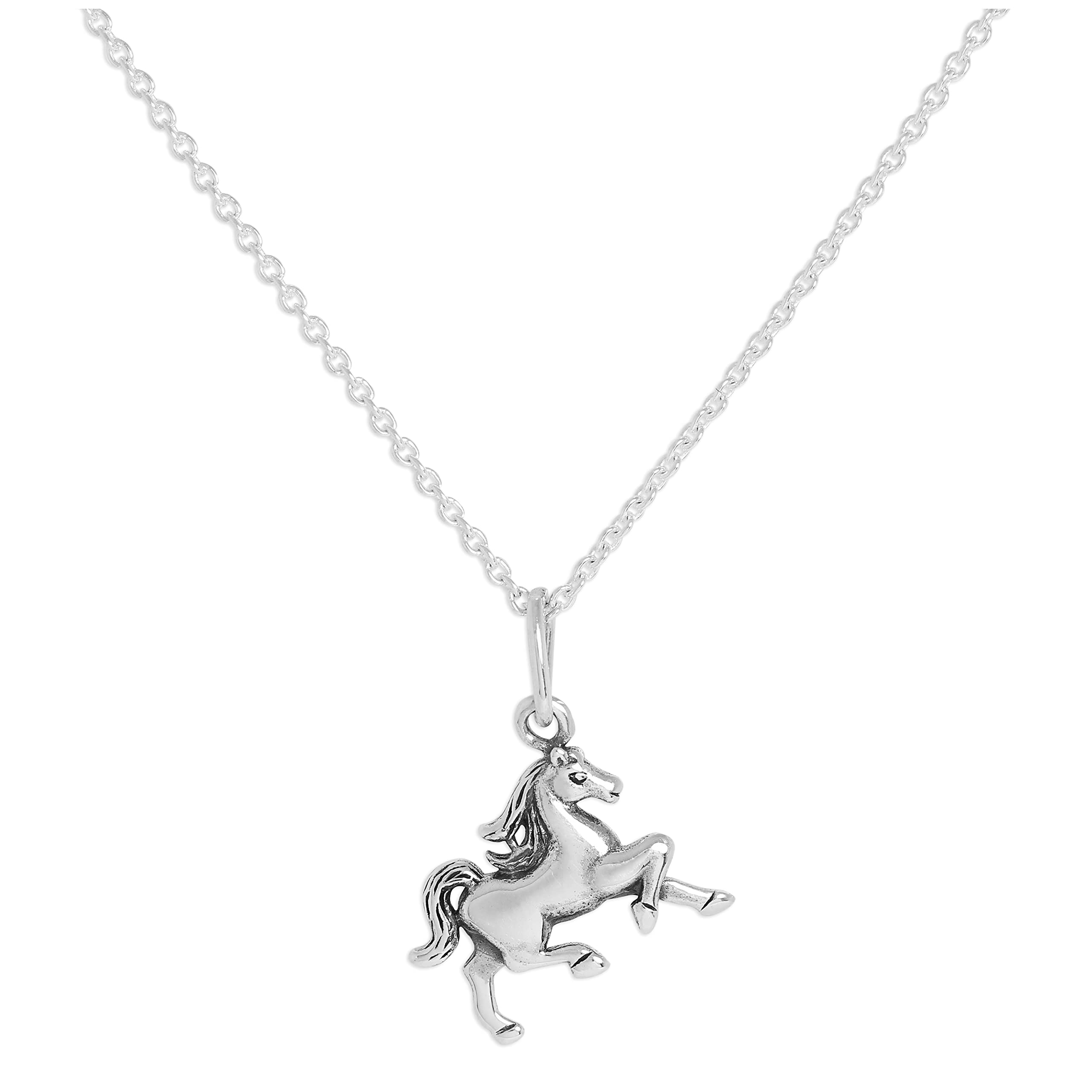 Collier Argent 925/1000 Avec Pendentif Cheval – Jewellerybox (41-61cm)