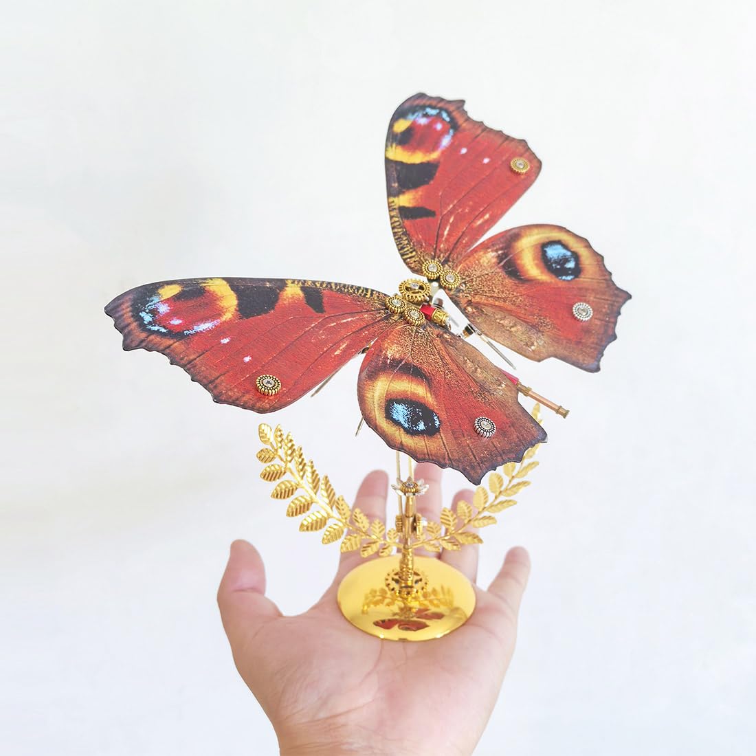 Kit puzzle 3D in metallo a forma di farfalla, montaggio fai da te SteamPunk meccanico insetto, regalo per gli appassionati di modelli di insetti (100+PCS)
