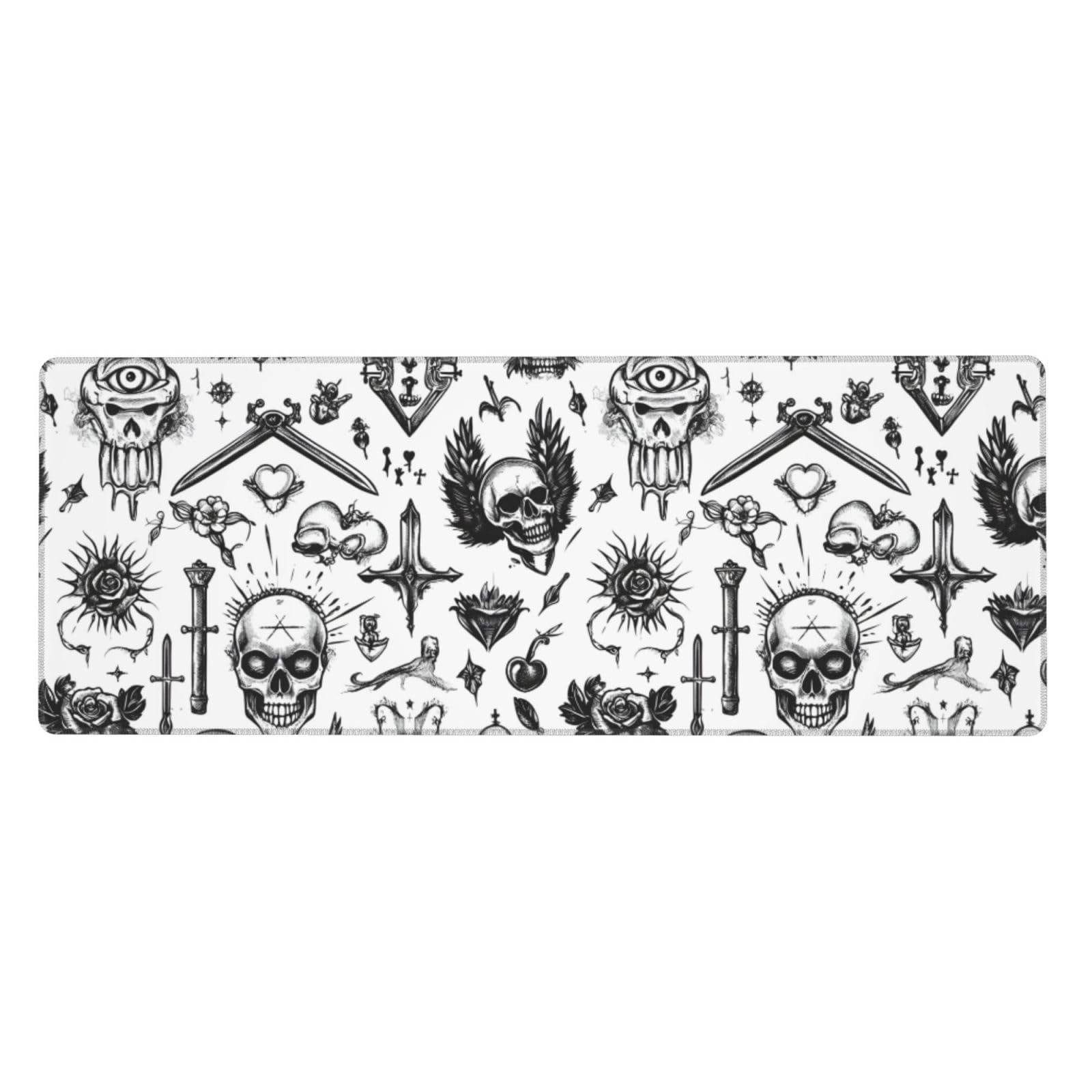Tapis de bureau grand format contre le glissement du clavier - 8