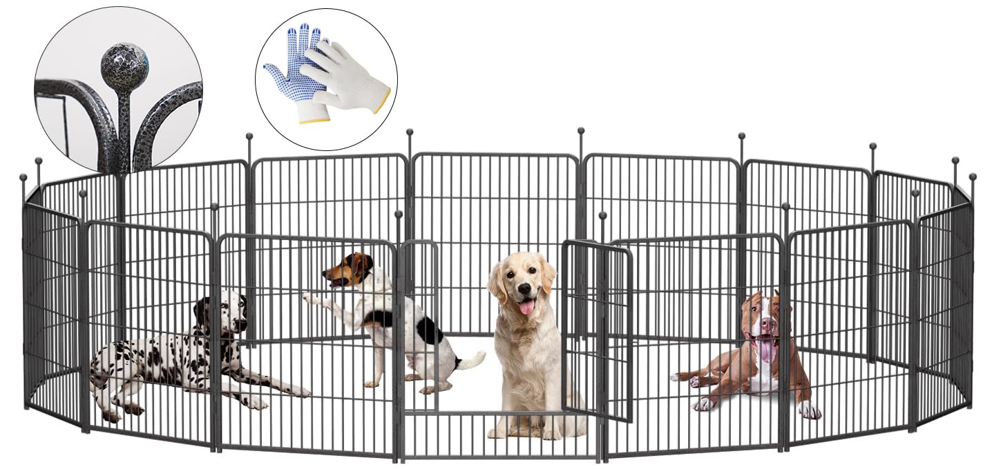 Dog Playpen,32 Inch Height Heavy Duty