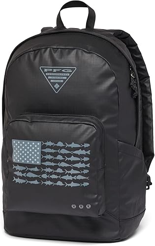 Columbia Mochila unisex PFG PHG Zigzag 22L, color negrobandera de pez PFG, talla única