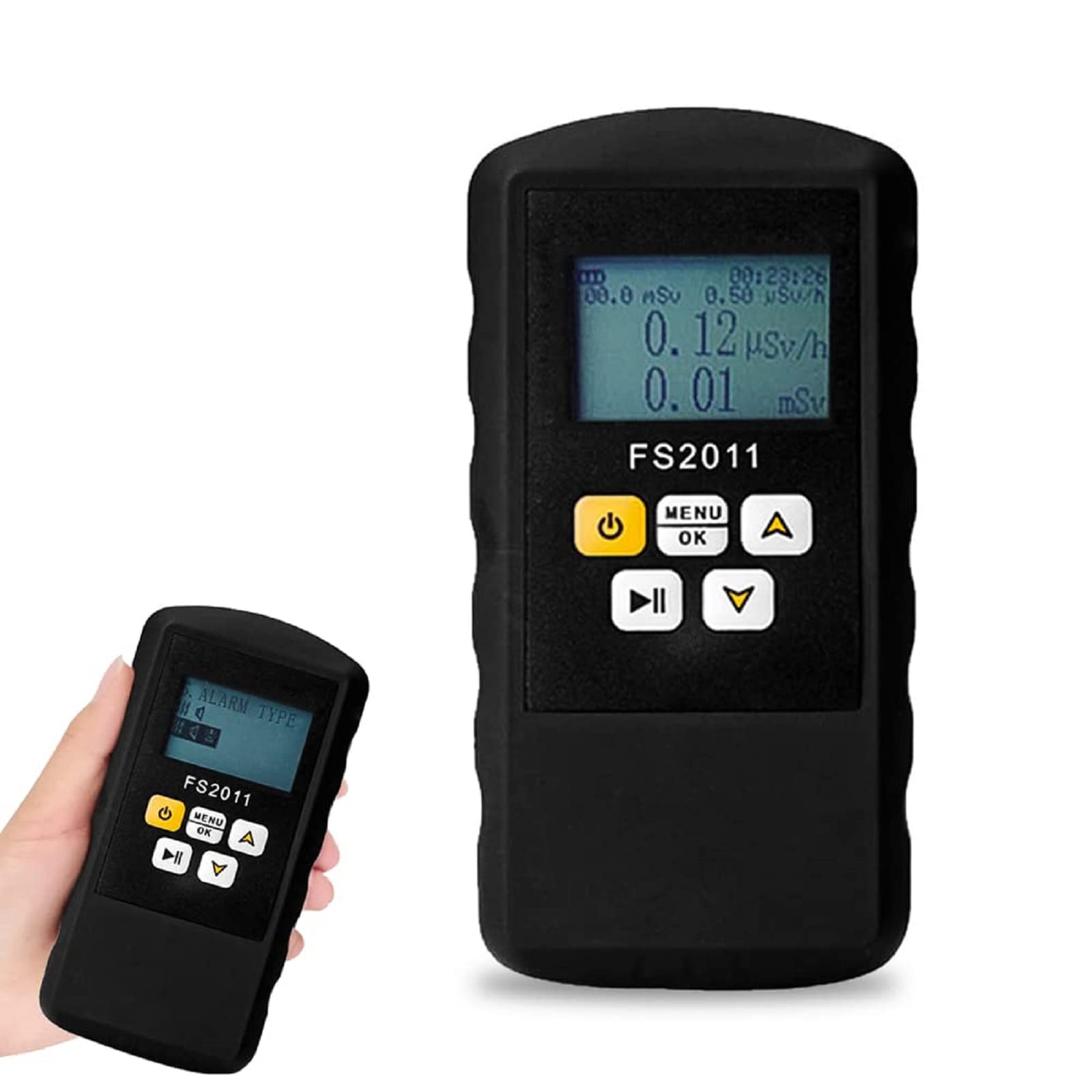 Geiger Counter Nuclear Radiation Detector, Beta Gamma X-ray Tester Radioactive Detector Professional