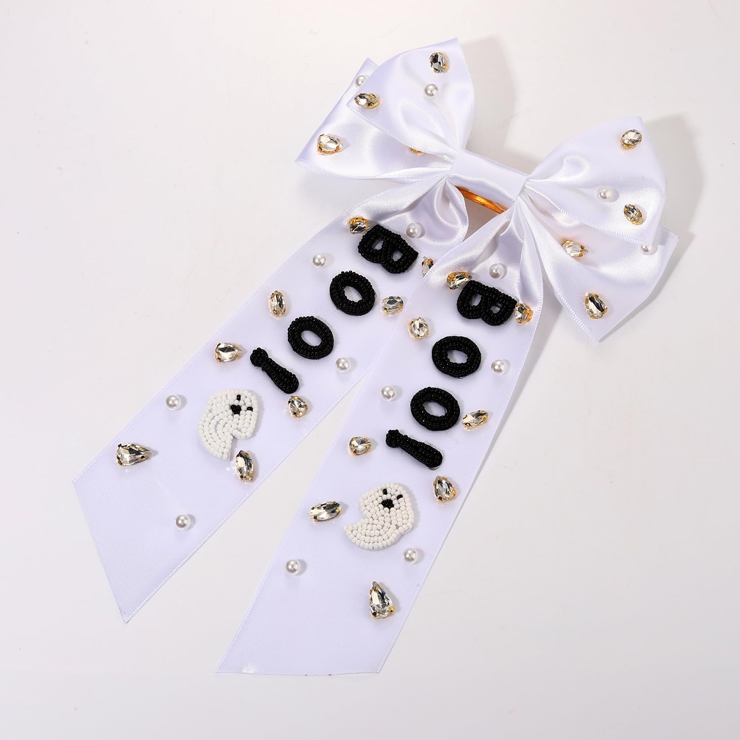 Spooky Ghost Hair Bows - Halloween Hair Accessories -4 Spooky Ghost Hair Bows - Halloween Hair Accessories -4