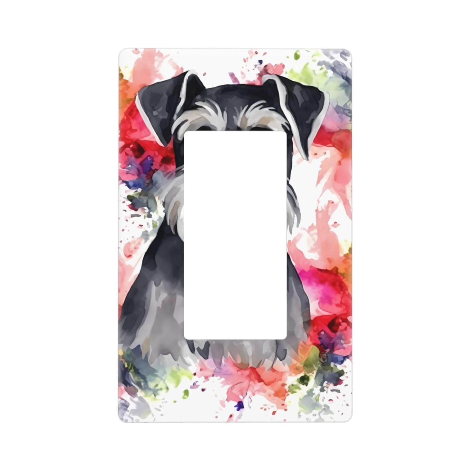 Kloph Style N Decorator Wall Plate 1 Gang Light Switch Covers Decorator Receptacle Outlet Covers Schnauzer Wall Plates For Electrical Outlets Plug Cover Single Rocker Switch Plates