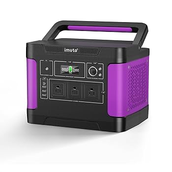 Amazon.co.jp: imuto ポータブル電源 大容量 1000W 非常用電源