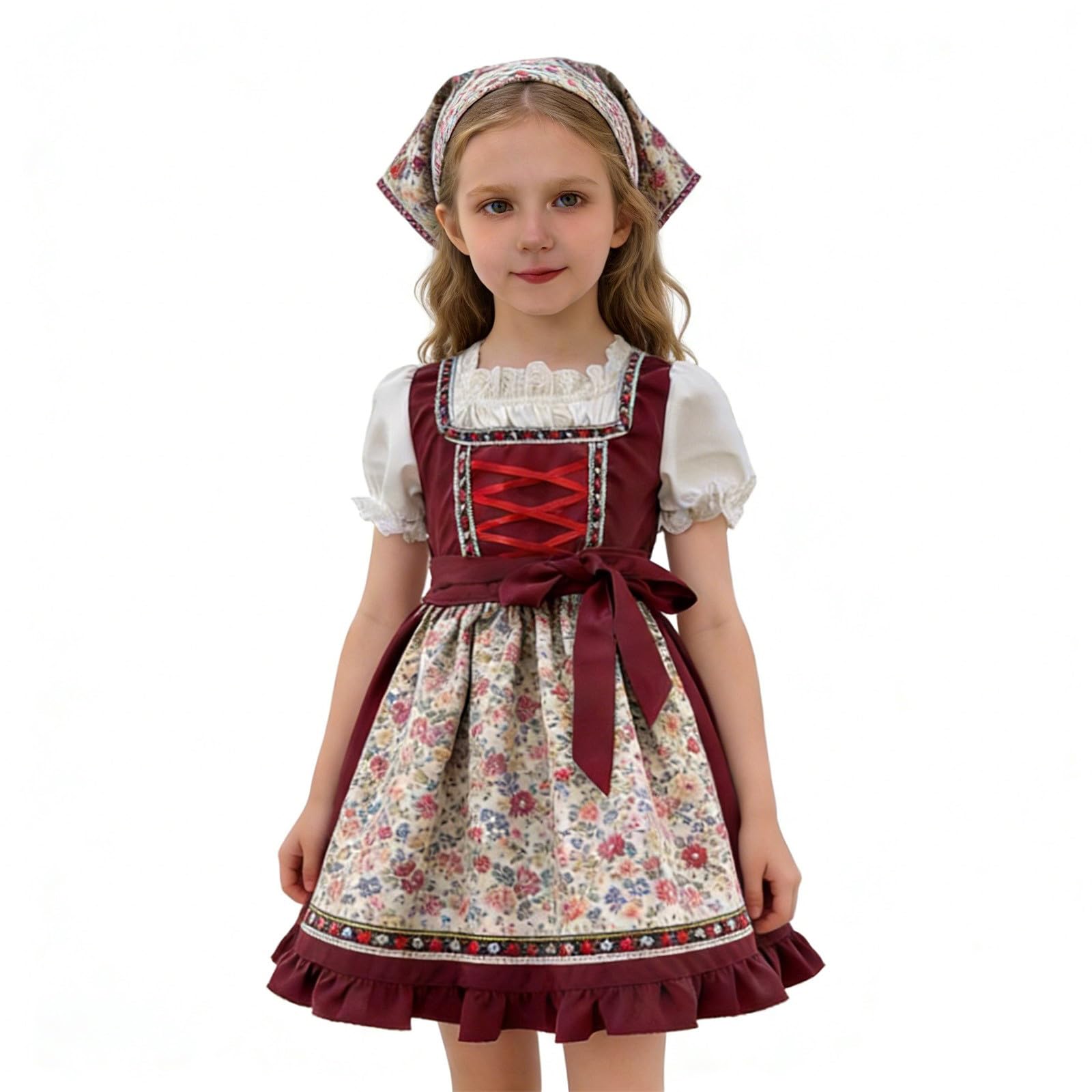 Conjunto Infantil de Estilo bávaro con Delantal para y día a día – Girls Outfits&Set categoría Productos-1 Armonía Entre Diversión y Práctica
