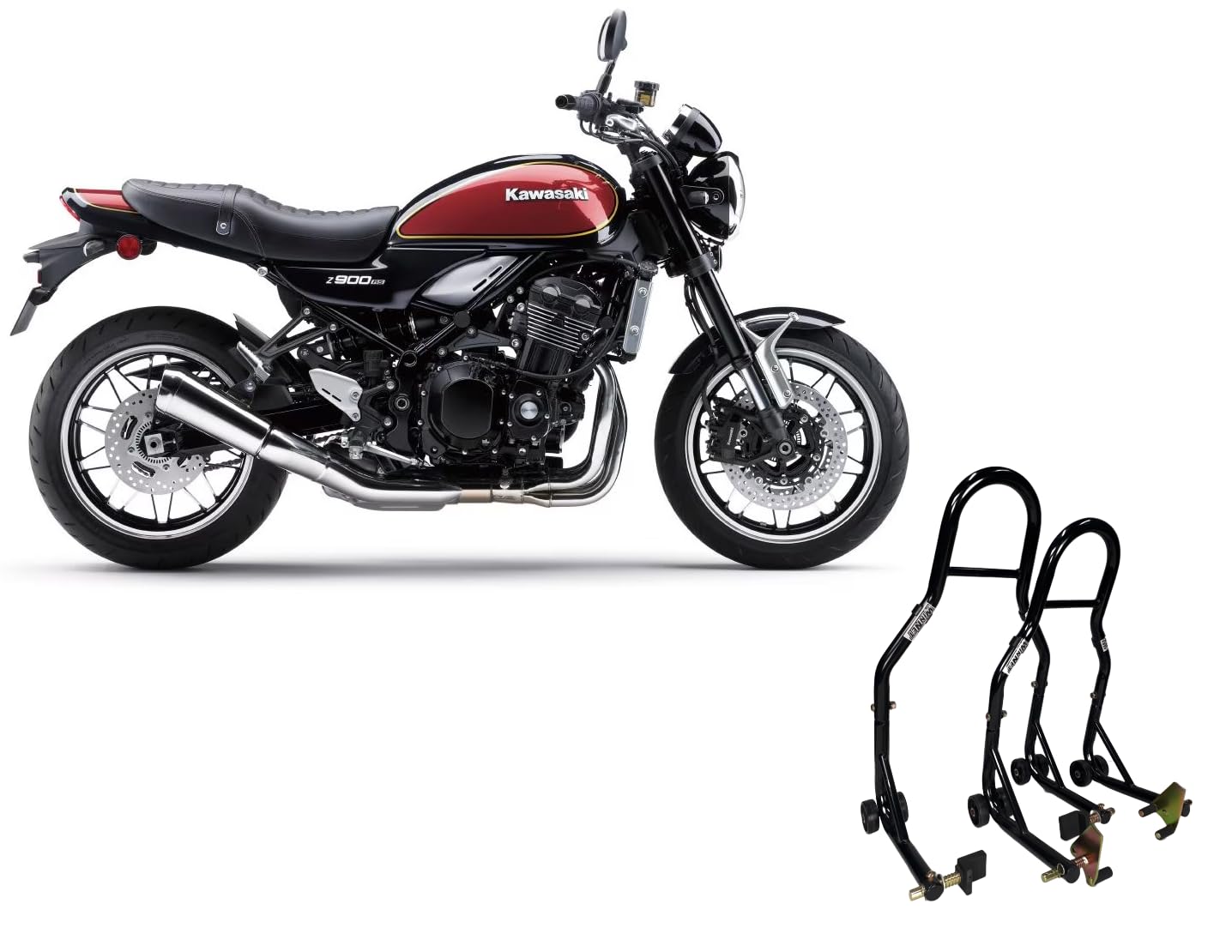 MV-TEK CAVALLETTO BICI LATERALE IN ALLUMINIO REGOLABILE PER CARRO POST