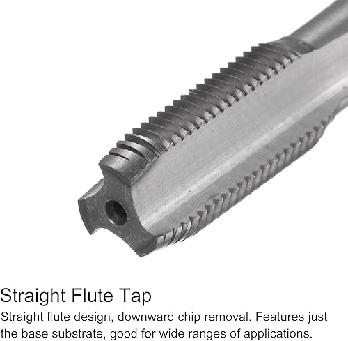 Miniatura 3 de uxcell Juegos de grifos y brocas, M10 x 1 H2 recta flauta máquina de rosca de fresado de rosca, 0.354 in M35 cobalto de acero de alta velocidad