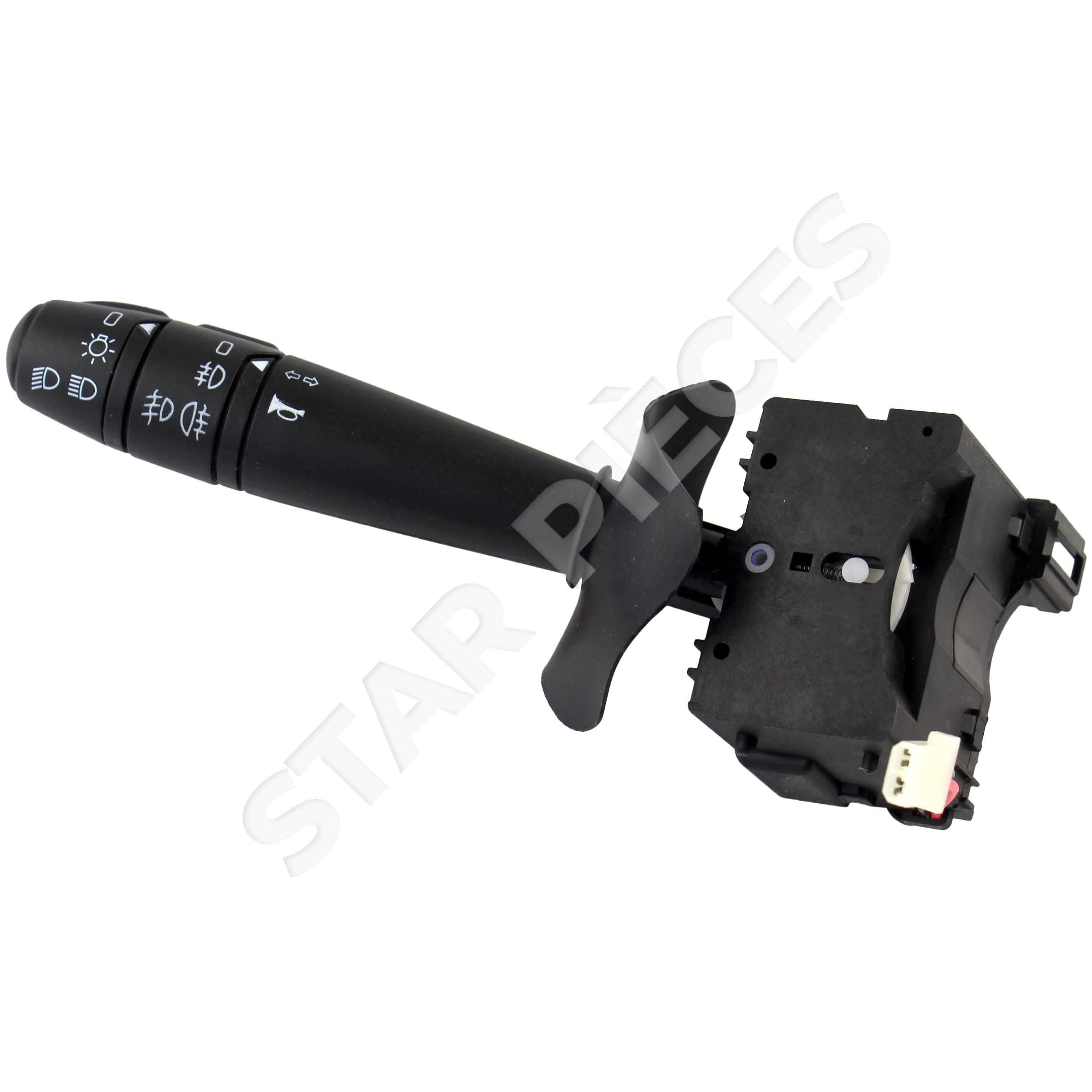 Commodo compatible pour Clio 2, Kangoo 1, Master 2, Trafic 2, Megane 1, Scenic 1 (1995-22014) AVEC ANTIBROUILLARDS AVANT + ARRIÈRE (Noir) 7701040730 | 7701053058 | 7701066570